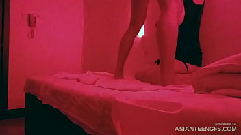 Spy cam in massage shop in Asia